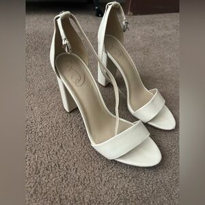 Sam Edelman Yaro Block Heels in Ivory | Bridal 4in heels